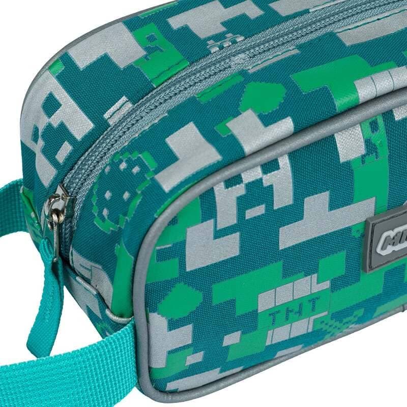 Penál etue Baagl Minecraft Silver Creeper - náhled 3