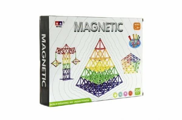 Magnetická stavebnice 200ks Magnetic