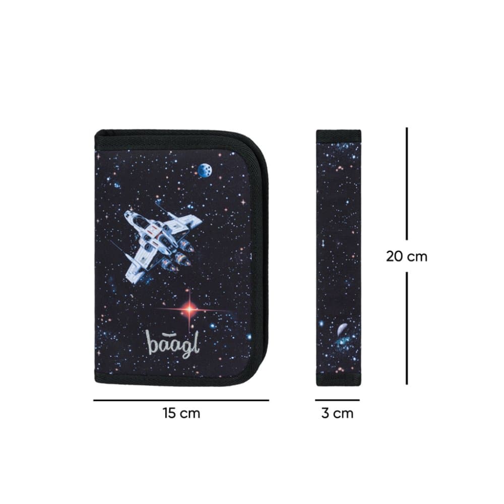 BAAGL Školní penál jednopatrový Pixel Space - náhled 5