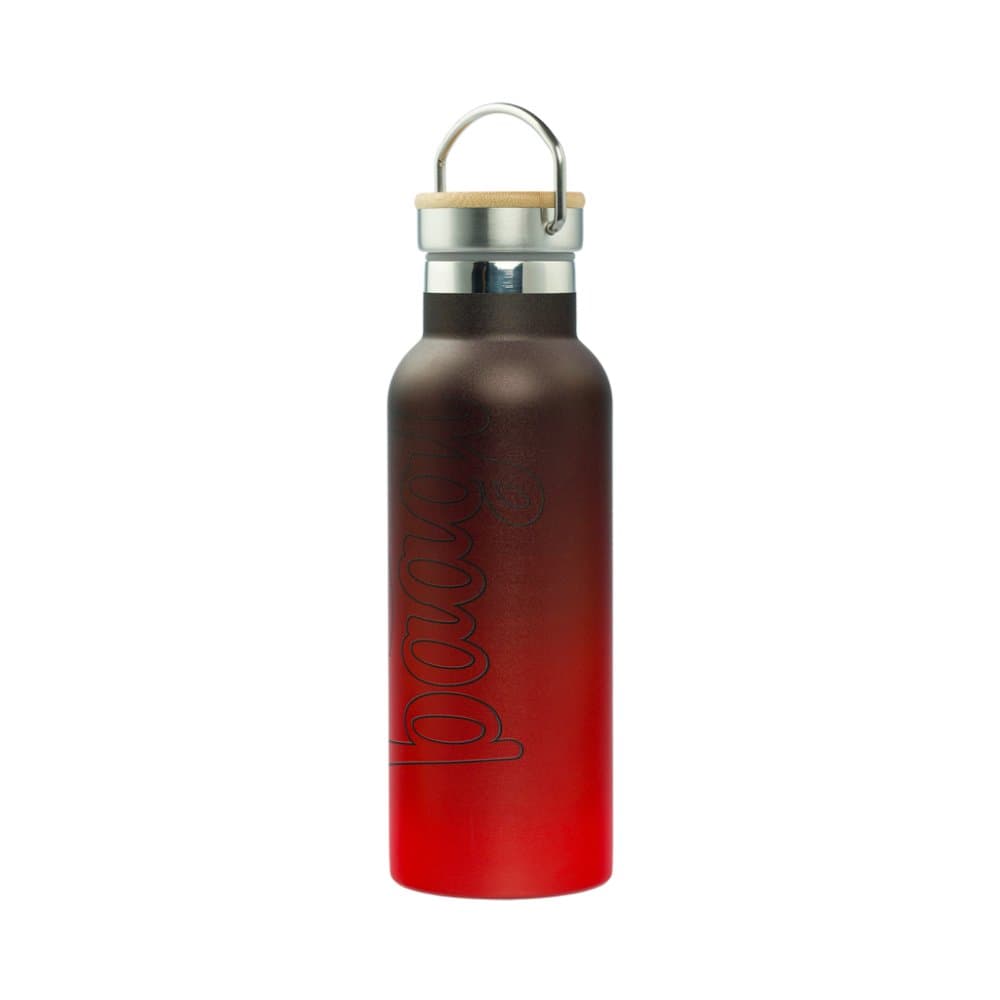 BAAGL Termoláhev s bambusovým víčkem Gradient červeno-černá, 500 ml - náhled 1