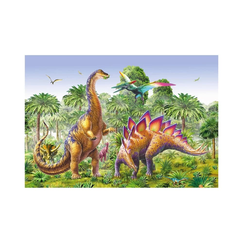 Puzzle Souboj dinosaurů 2x48 dílků - náhled 2