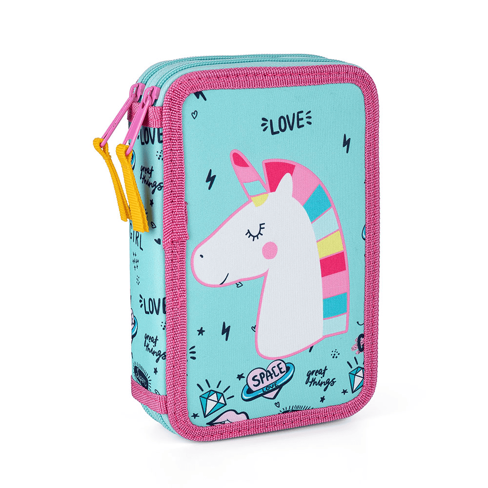 Dvoupatrový školní penál Oxybag Unicorn iconic