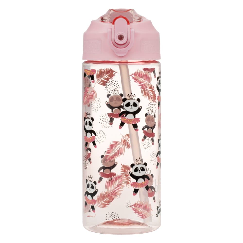 BAAGL Tritanová láhev na pití s brčkem Panda 500 ml - náhled 2