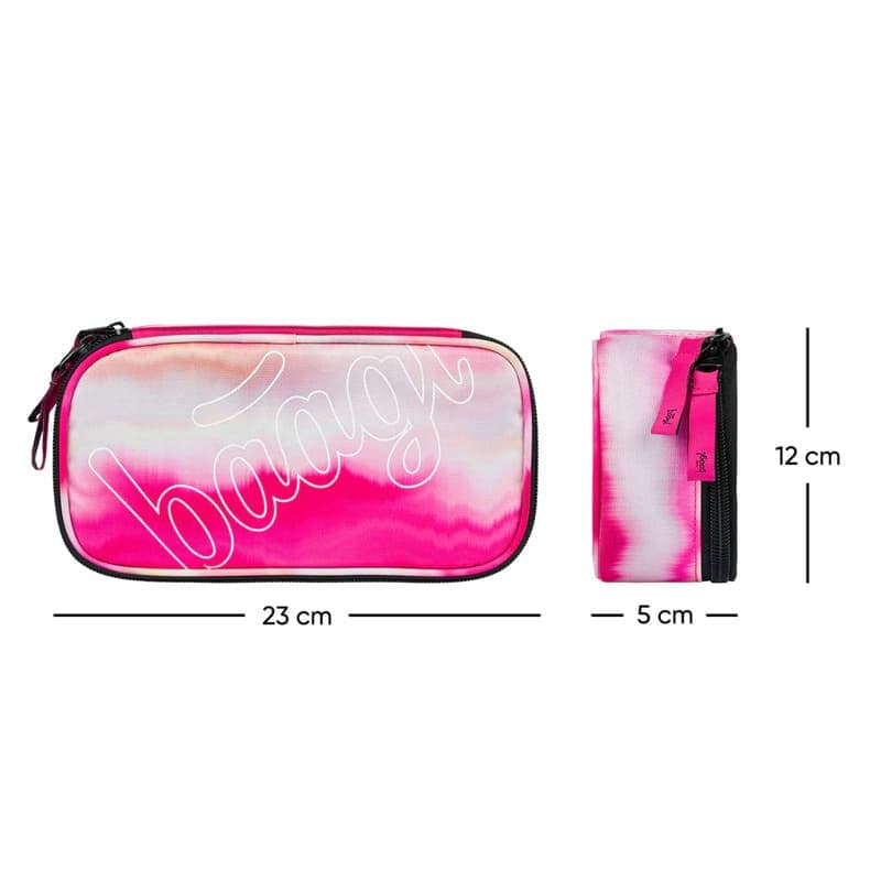 BAAGL Penál etue Skate Pink Stripes - náhled 4