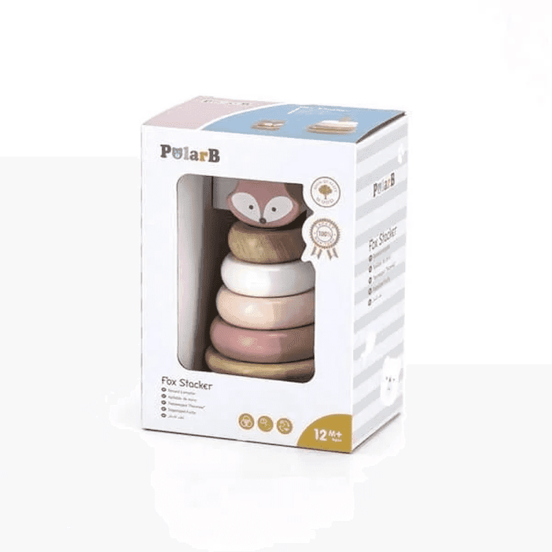 Dřevěná pyramida liška PolarB - náhled 3