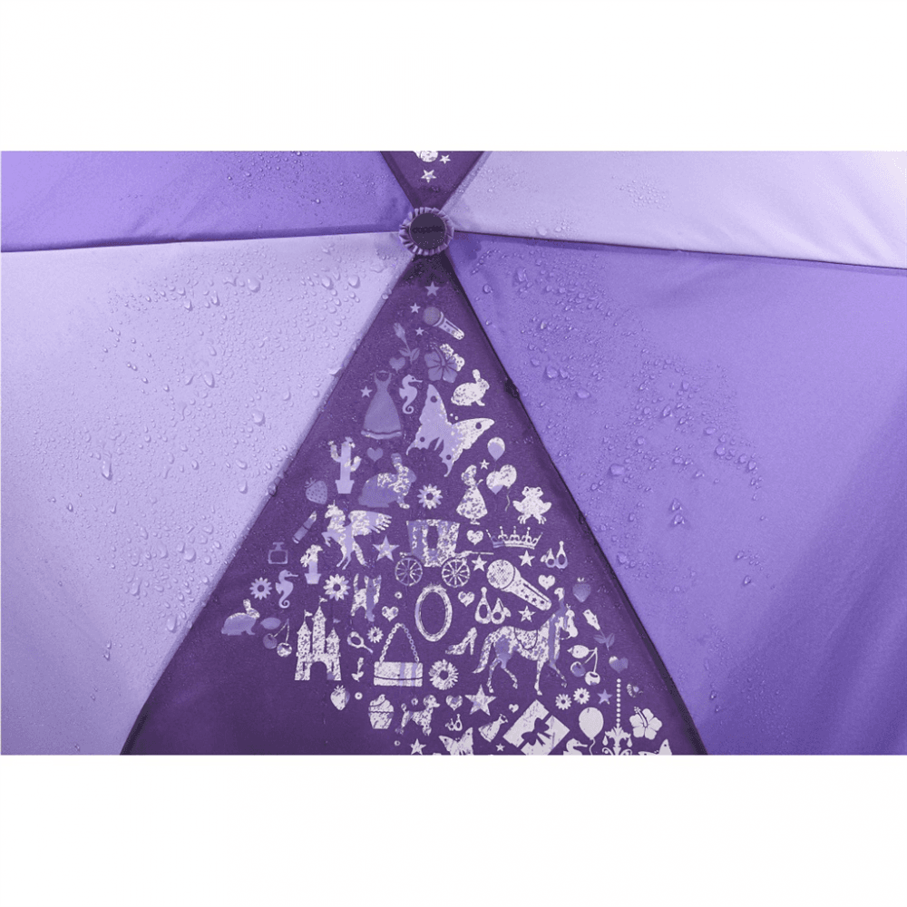 Dětský skládací deštník s magickým efektem, Purple - náhled 4