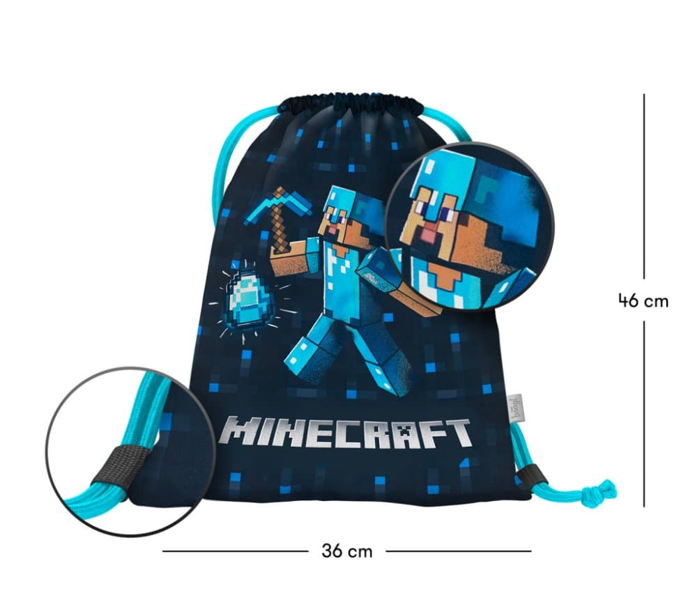 BAAGL Sáček Minecraft Blue Axe - náhled 3