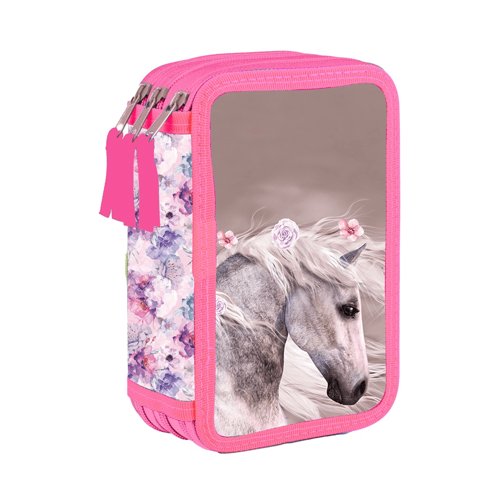 Oxybag Penál 3 p. prázdný kůň romantic