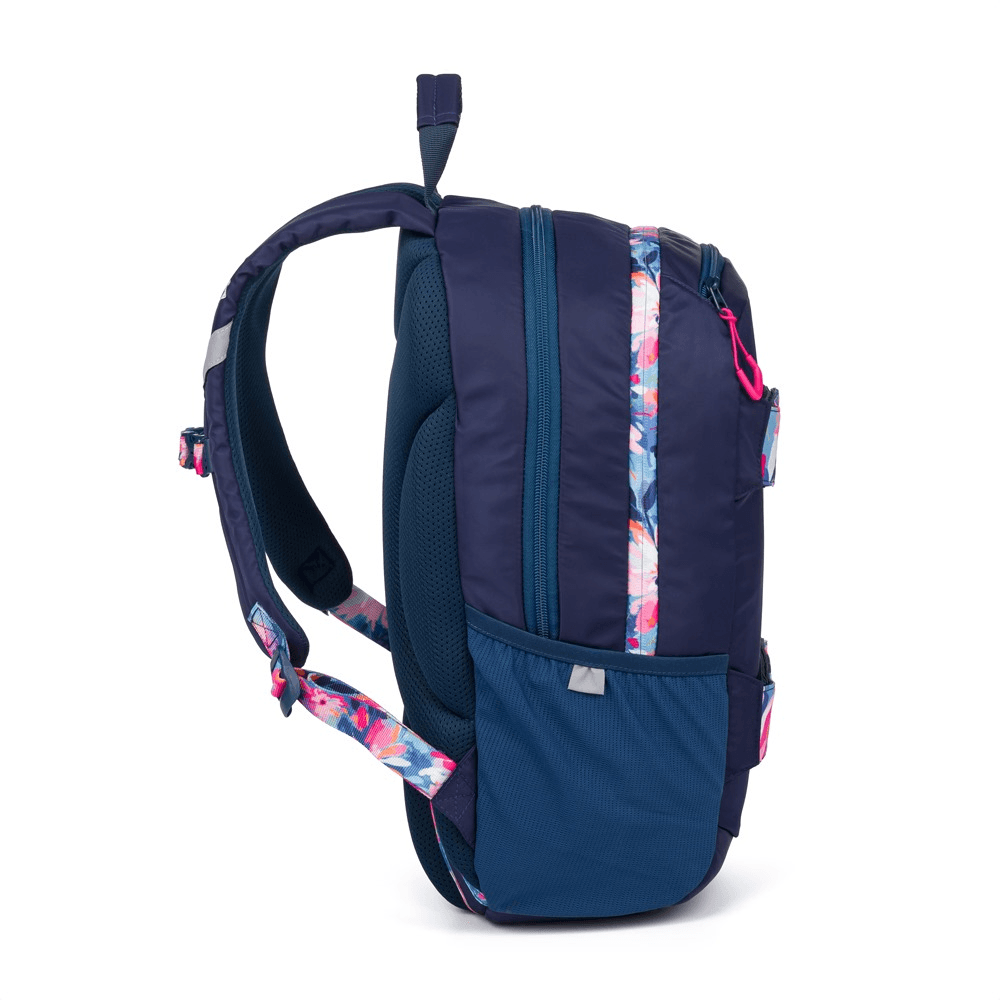 Studentský batoh + etue OXY Sport Flowers Blue - náhled 3