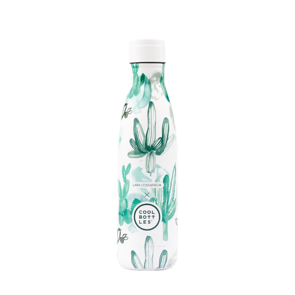 Nerezová termolahev COOL BOTTLES XClusive! Watercolor Cactus třívrstvá 500ml - náhled 1