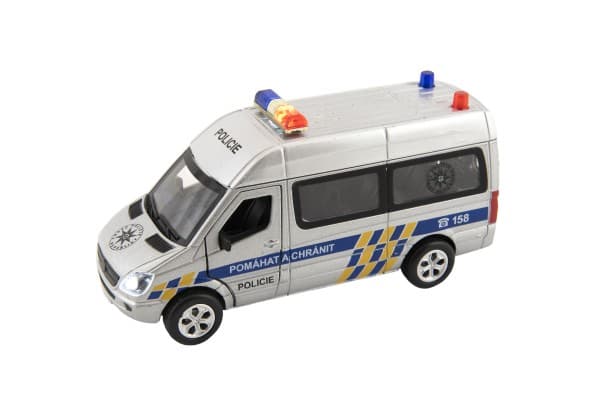 Auto policie na baterie se světlem se zvukem na zpětné natažení - náhled 2