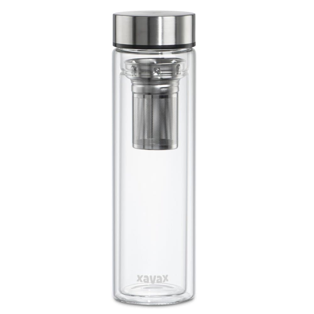 Xavax To Go skleněná lahev 450 ml se sítkem - náhled 2