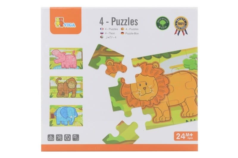 Dřevěné puzzle - džungle Viga - náhled 2