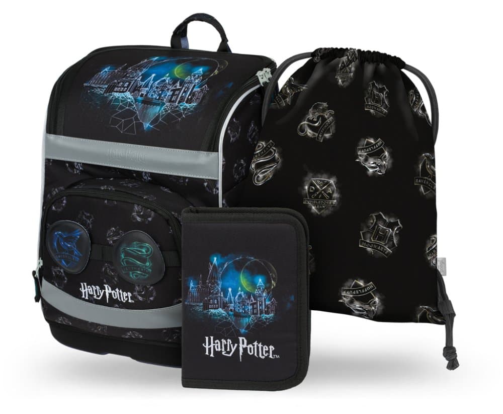 BAAGL SET 3 Zippy plus Harry Potter Bradavice Lumos: aktovka, penál, sáček - náhled 1