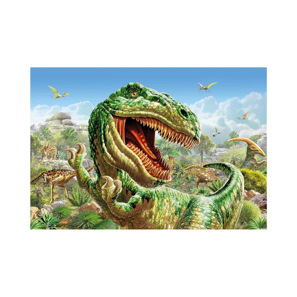 Puzzle Souboj dinosaurů 2x48 dílků - náhled 3