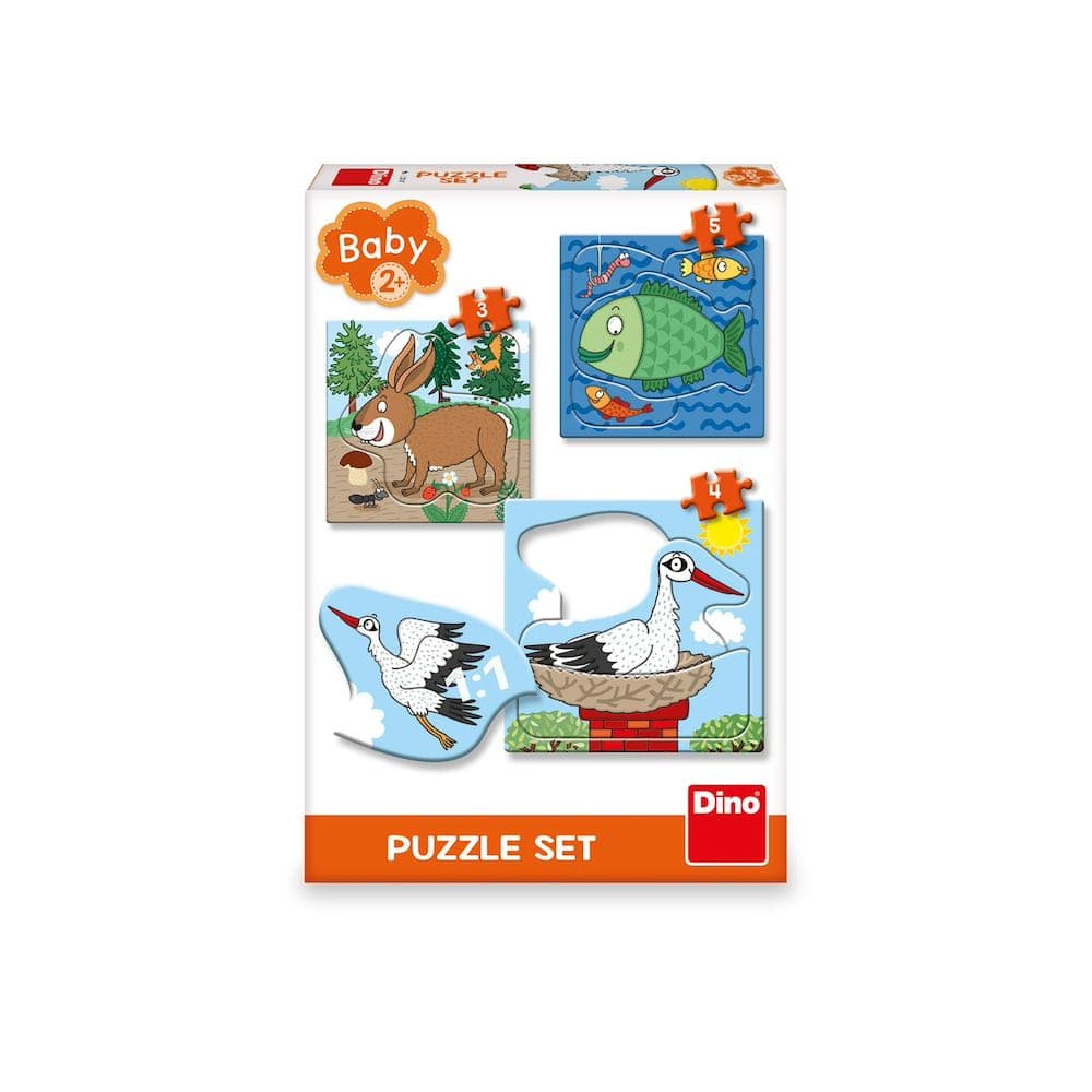 Dřevěné puzzle 24 dílků - stavba Viga
