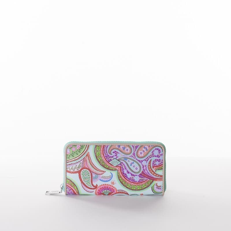 Dámská peněženka Oilily Aqua velká, kolekce Summer paisley