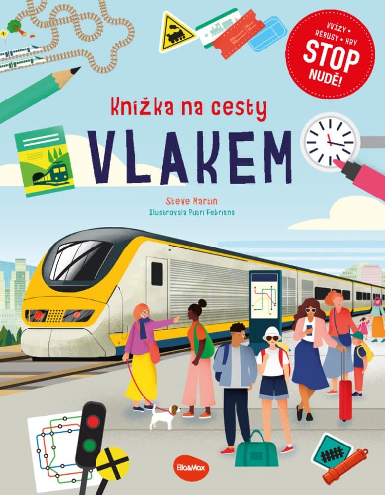 Knížka na cesty VLAKEM – Stop nudě: kvízy, rébusy, hry - náhled 5