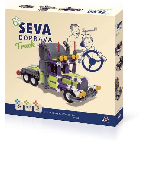 Stavebnice SEVA DOPRAVA Truck plast 402 dílků - náhled 2