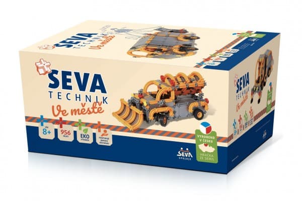 Stavebnice SEVA TECHNIK Ve městě plast 956 dílků