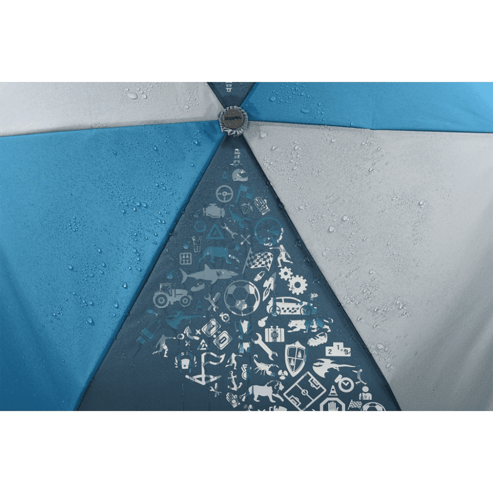 Dětský skládací deštník s magickým efektem, Blue - náhled 4