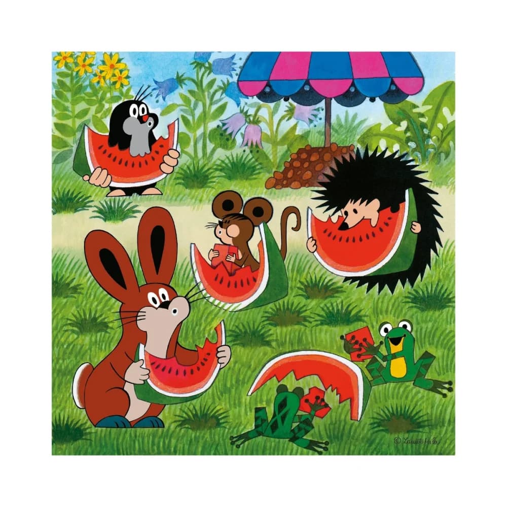 Puzzle Krtek a paraplíčko 3x55 dílků - náhled 2