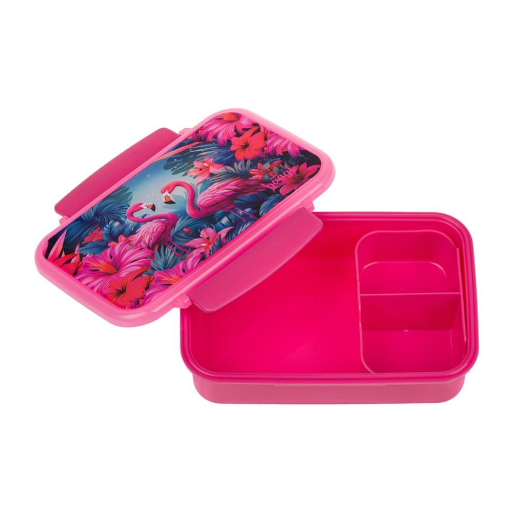 BAAGL Box na svačinu s přihrádkami Flamingo - náhled 3