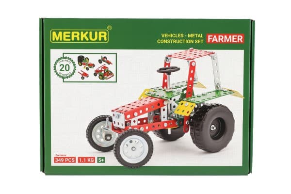 Stavebnice Merkur Farmer Set 20 modelů 349 ks - náhled 2