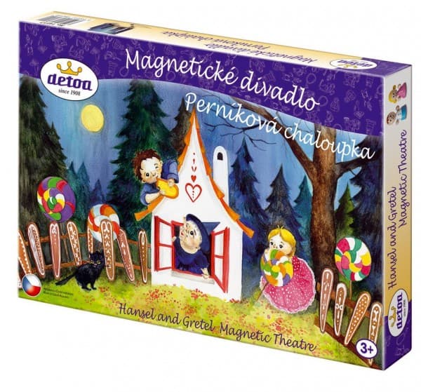 Magnetické divadlo Perníková chaloupka dřevěné figurky - náhled 2