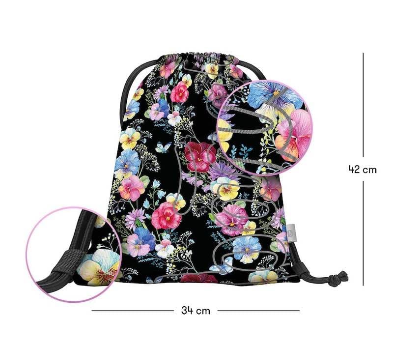 Sáček na obuv Baagl Skate Flowers - náhled 3