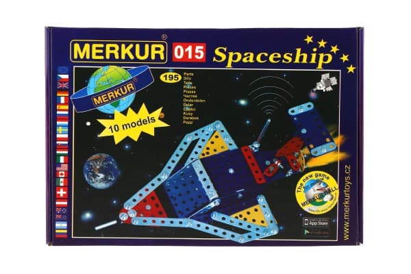 Stavebnice Merkur 015 Raketoplán 10 modelů 195 ks - náhled 2
