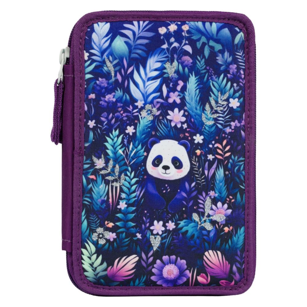 BAAGL Školní penál třípatrový Jungle Panda - náhled 3