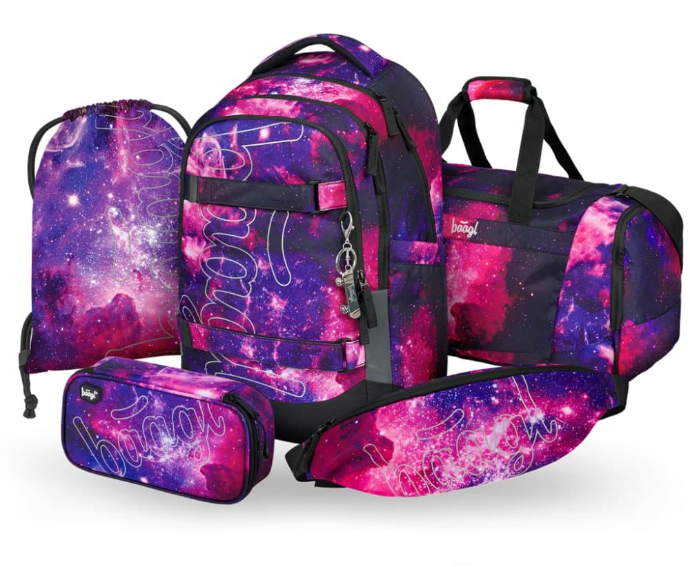 BAAGL SET 5 Skate max Galaxy: batoh, penál, sáček, sportovní taška, ledvinka - náhled 1