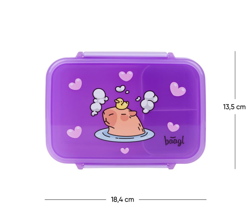 BAAGL Box na svačinu s přihrádkami Kapybara - náhled 4