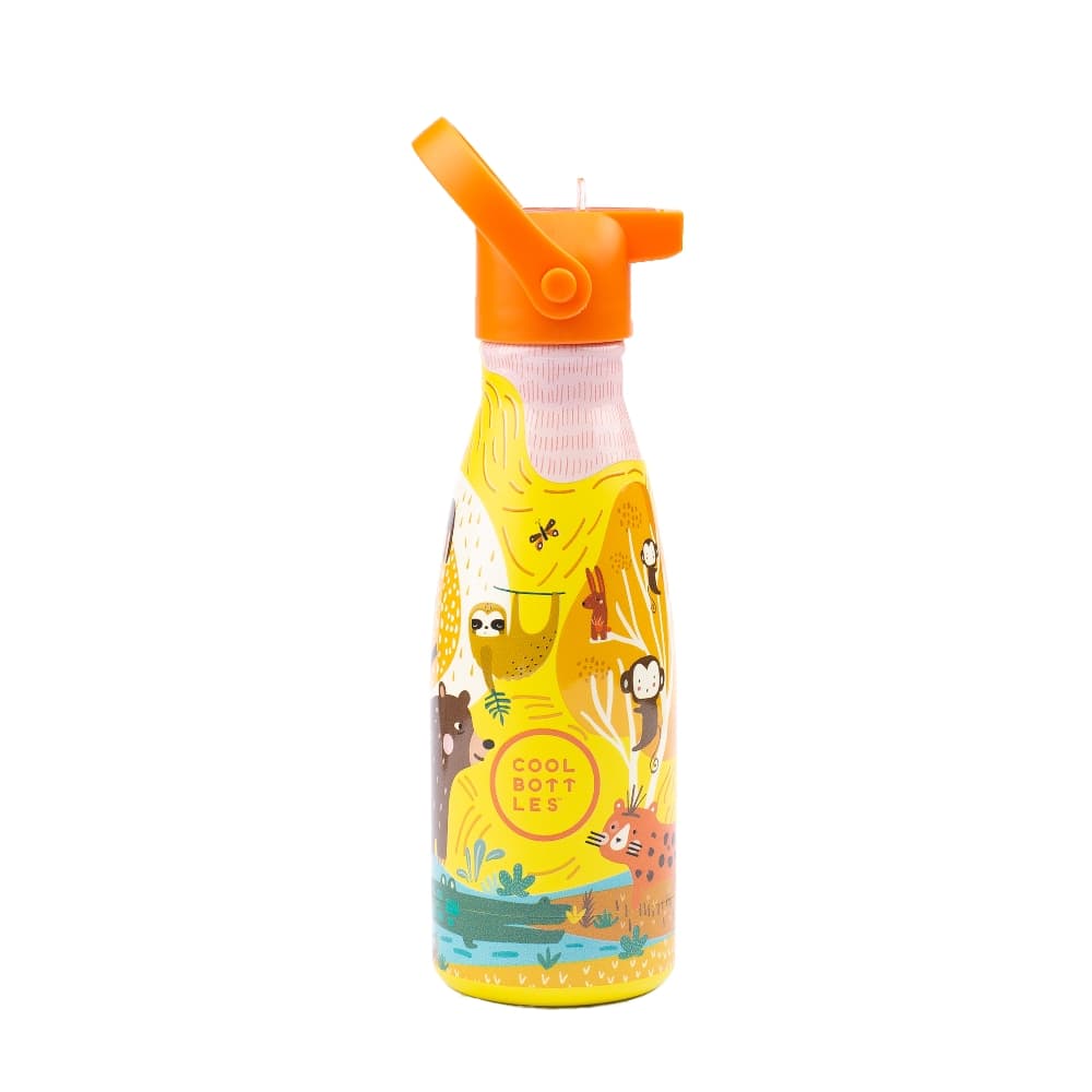 Dětská nerezová termolahev COOL BOTTLES Kids Jungle Park třívrstvá 260ml NEW - náhled 1