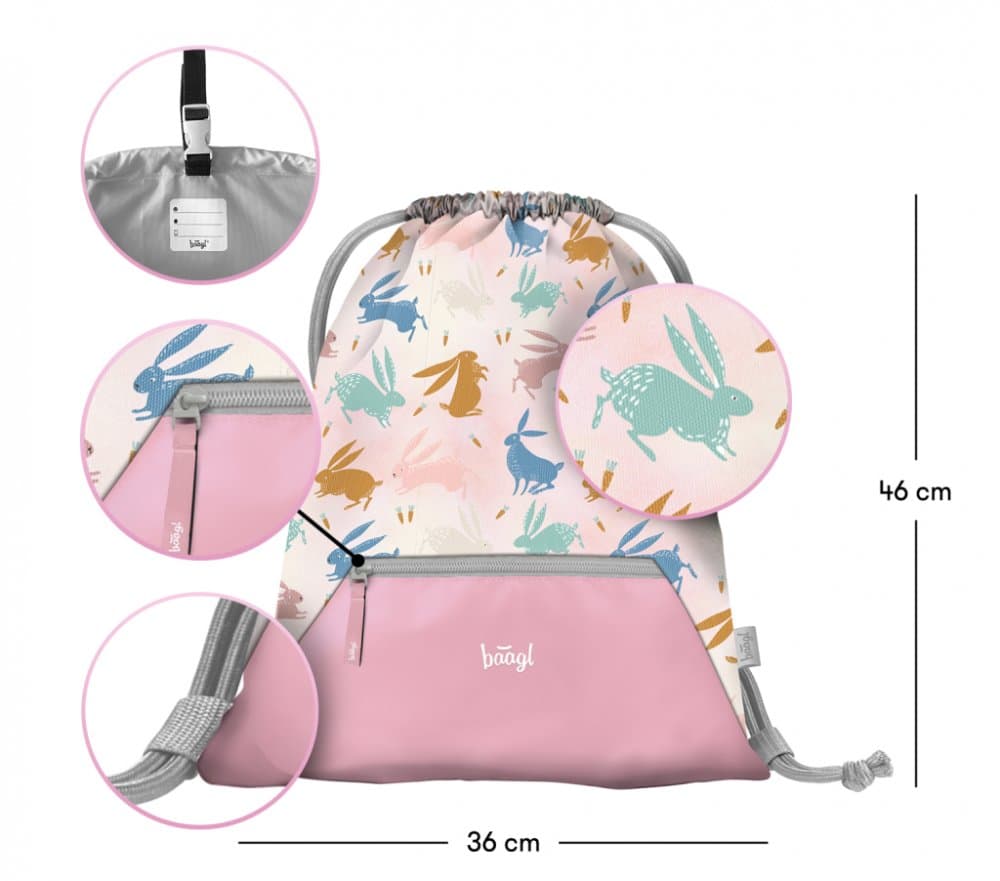 BAAGL Sáček s kapsou Bunny - náhled 3