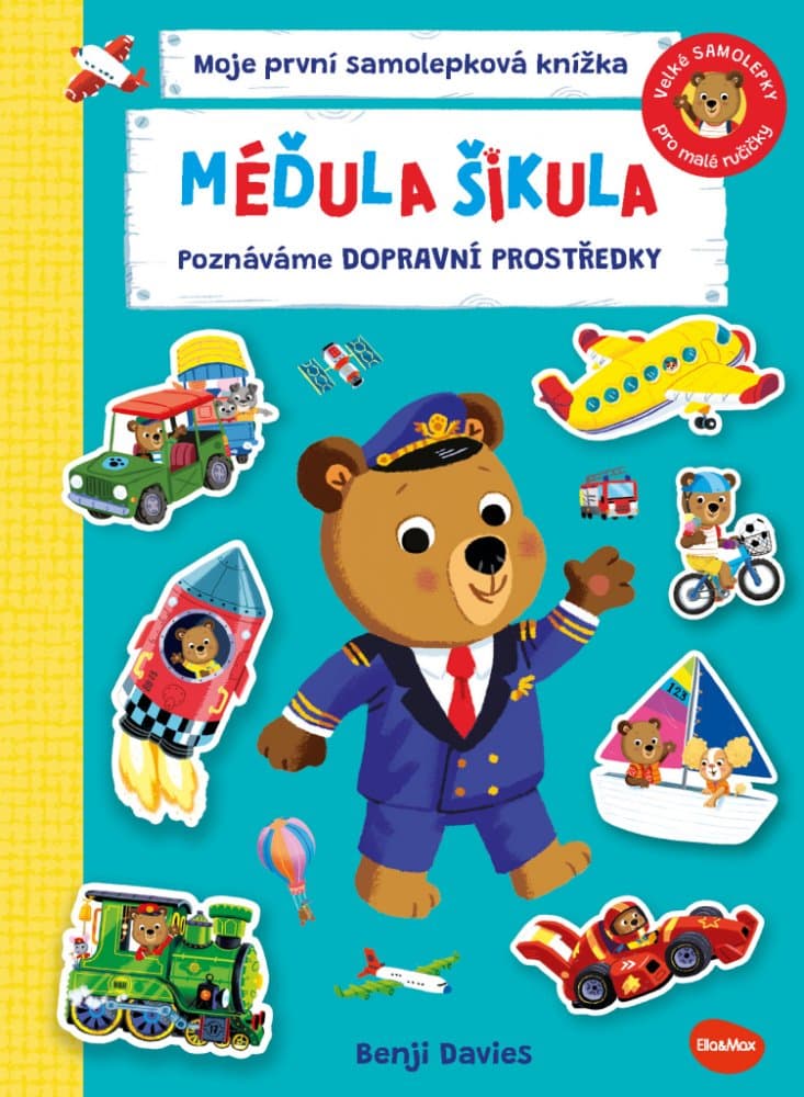 MÉĎULA ŠIKULA: POZNÁVÁME DOPRAVNÍ PROSTŘEDKY – Samolepková knížka - náhled 5