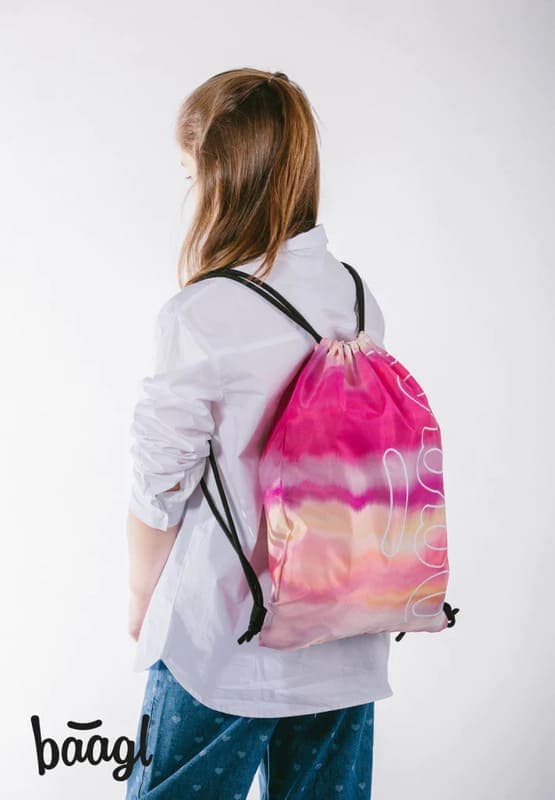 BAAGL Sáček Skate Pink Stripes - náhled 4