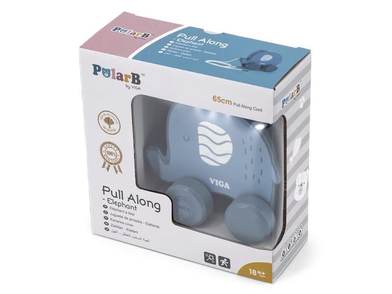 Dřevěná tahačka slon PolarB - náhled 5