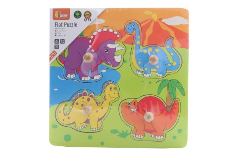 Dřevěná montessori vkládačka - dinosauři 2 Viga - náhled 2