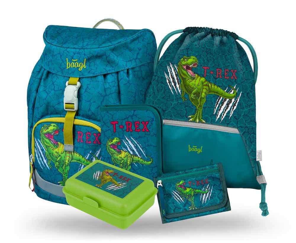 BAAGL 5 SET Airy T-REX: batoh, penál, sáček, peněženka, box - náhled 1