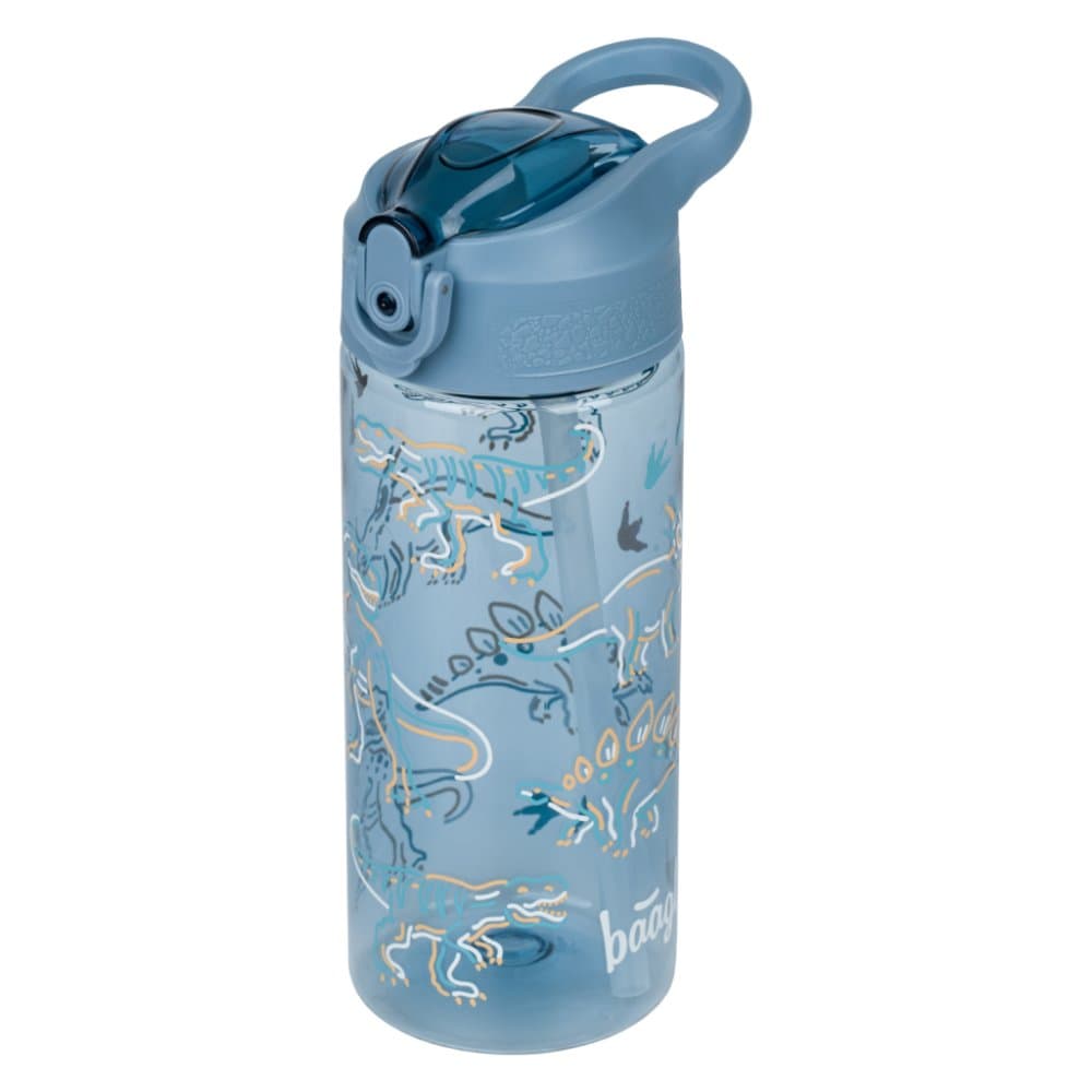 BAAGL Tritanová láhev na pití s brčkem Dino 500 ml - náhled 1