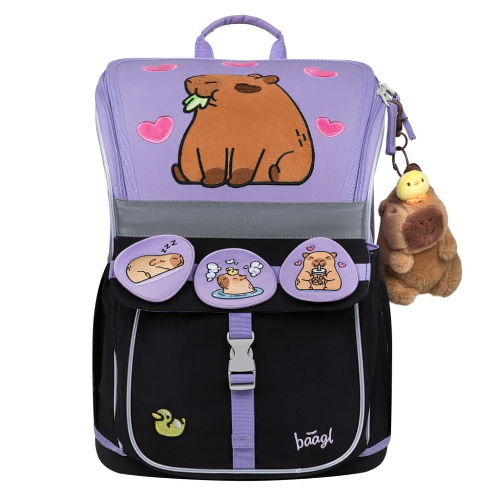 Baagl Školní set Zippy Kapybara – aktovka, penál, sáček - náhled 2