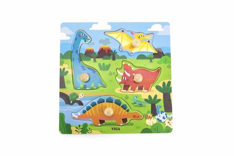 Dřevěná vkládačka - dinosauři Viga