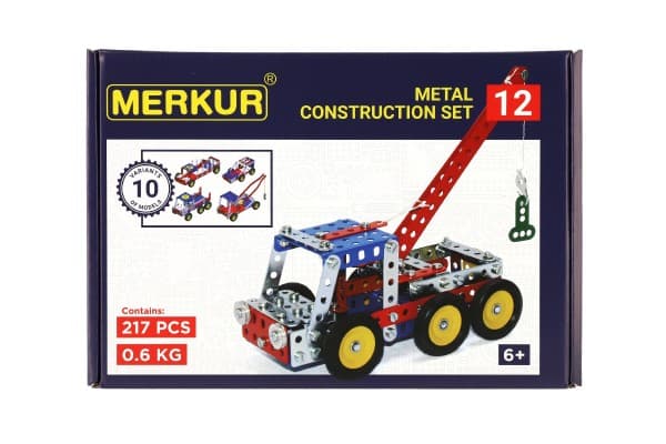 Stavebnice Merkur 012 Odtahové vozidlo 10 modelů 217 ks - náhled 2