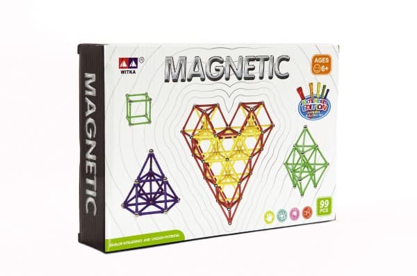Magnetická stavebnice 99ks Magnetic - náhled 2