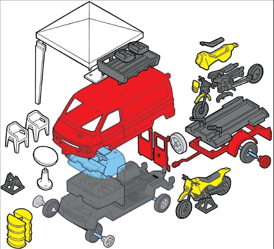 Stavebnice Monti System MS 49 Enduro Renault Trafic - náhled 3