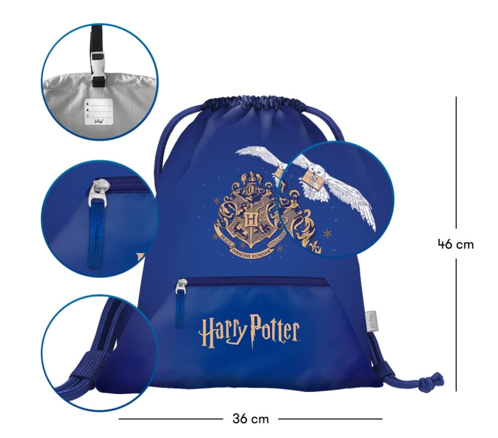 BAAGL Sáček s kapsou Harry Potter Bradavice Hedvika - náhled 3