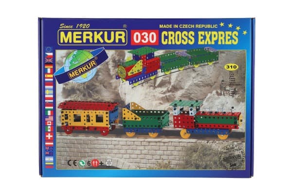 Stavebnice Merkur 030 Cross expres, 310 dílů, 10 modelů - náhled 2