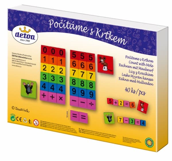 Magnetické počítání s Krtkem 40 ks - náhled 3